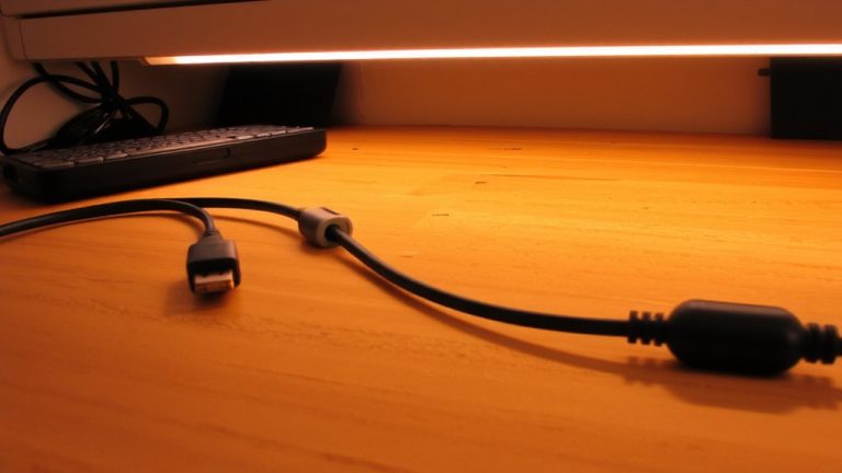 adhesive clip desk routing