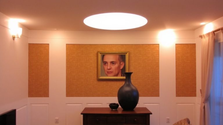 balanced lighting for decor and faces
