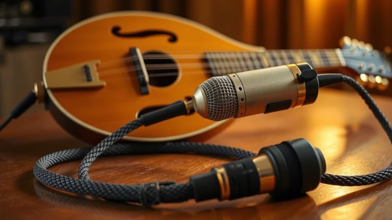 bright crisp mandolin mics