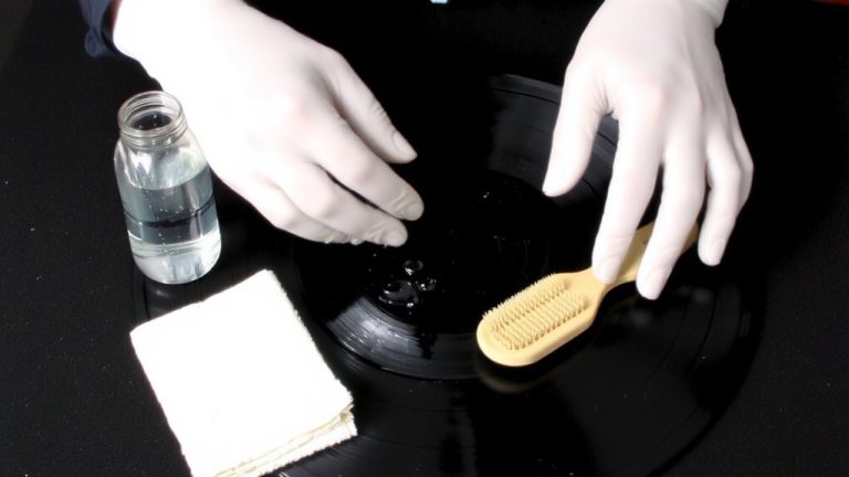 clean gently with anti static brush