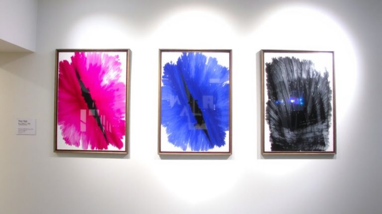 color coordinated wall art