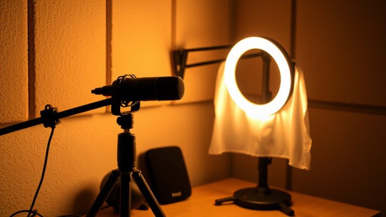 compact podcast lighting solutions