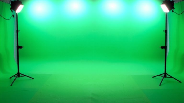 cross lit four light setup