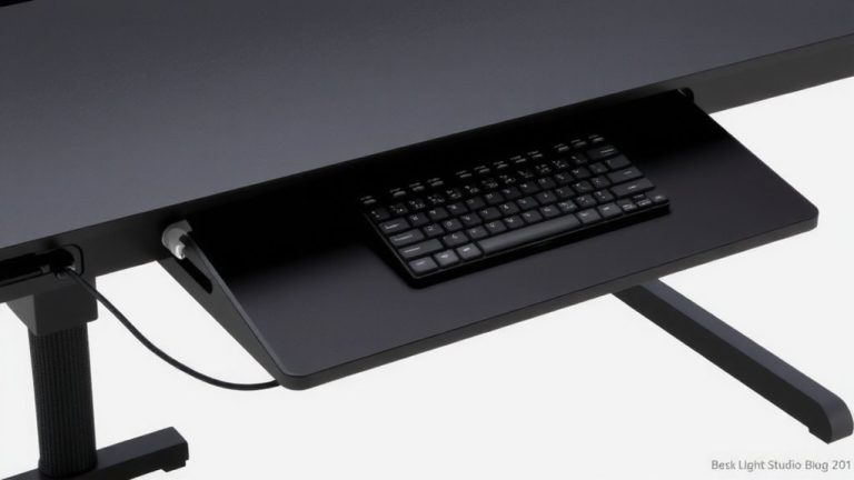 ergonomic keyboard tray setup