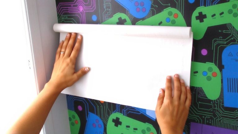 gamer inspired removable wallpaper accent