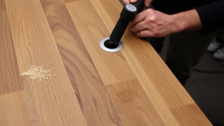 grommet holes for cable management