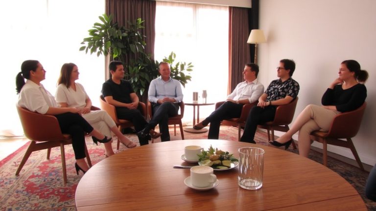 guided peer networking sessions