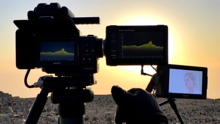 high end camera waveform monitoring