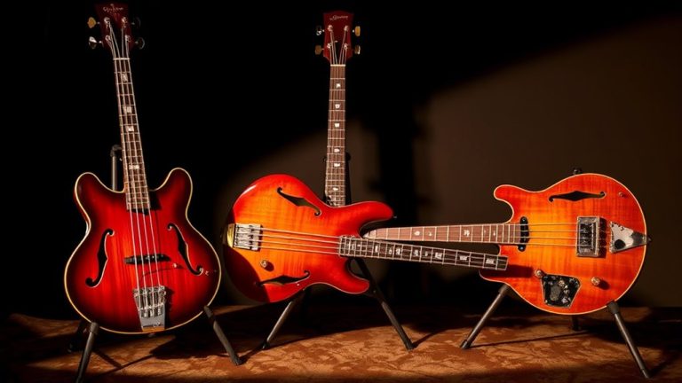 hollow body bass guitars