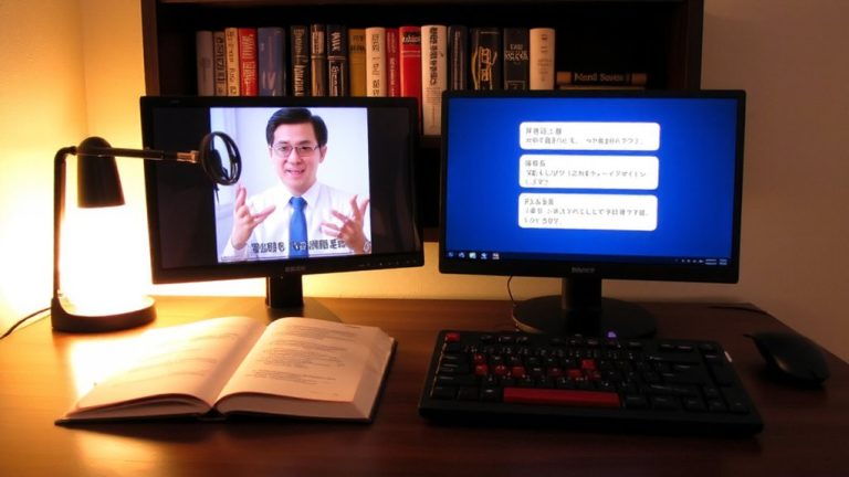 language learning livestream niche