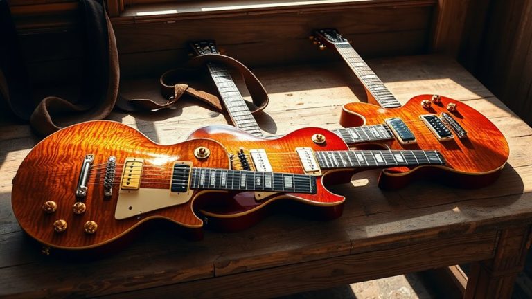 les paul style guitars