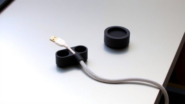 magnetic cable organizers for metal desks