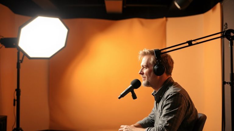 natural looking studio podcast lighting