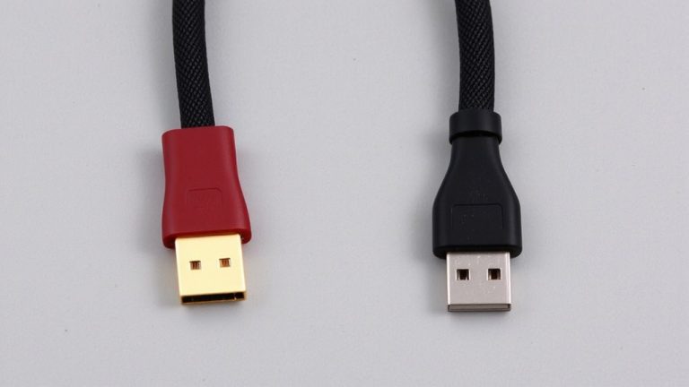 neat cable management using braided sleeves