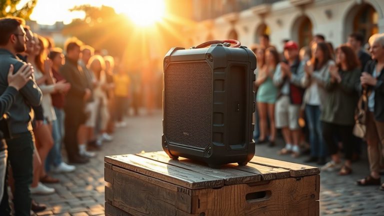 powerful portable busking speakers