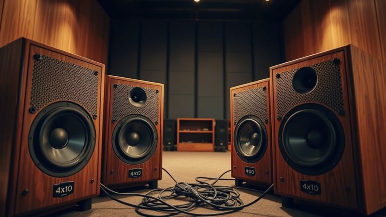 powerful room filling 4x10 speakers