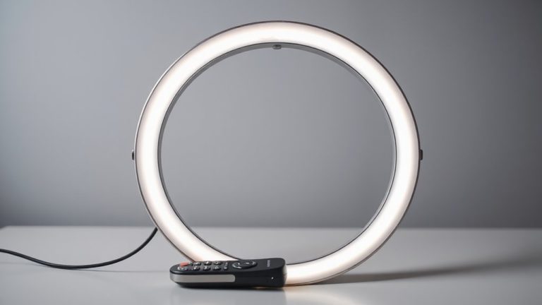 remote controlled podcast lighting setup
