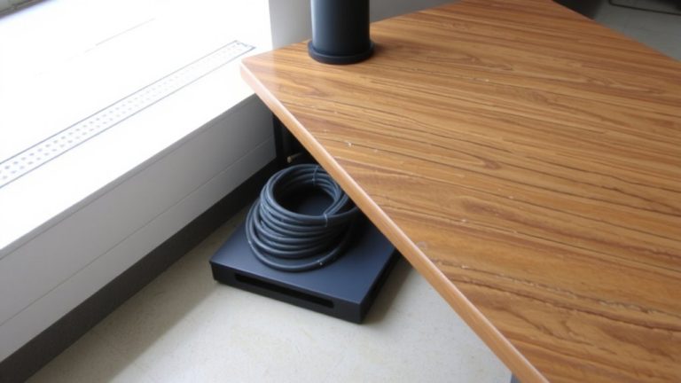 slide under desk cable trays
