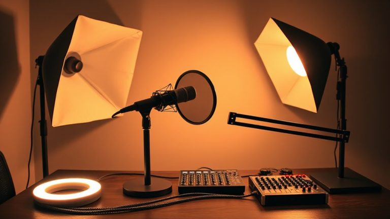 studio quality podcast lighting gear
