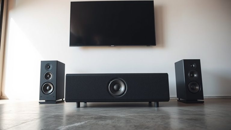 top center channel speakers