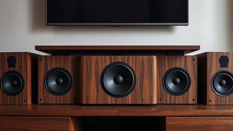 top center channel speakers