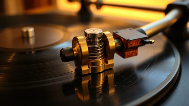top turntable record clamps