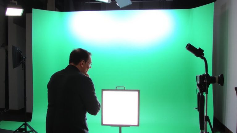 uniform green screen lighting