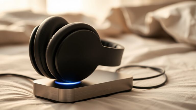 wireless headphones with charging dock