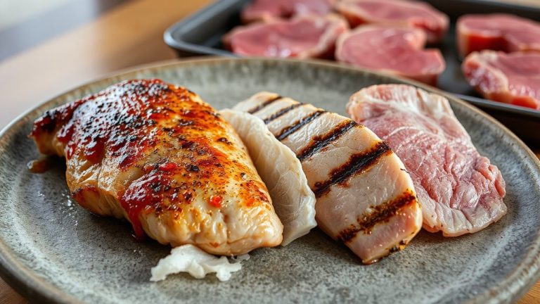 lean meats with high protein to calorie ratios
